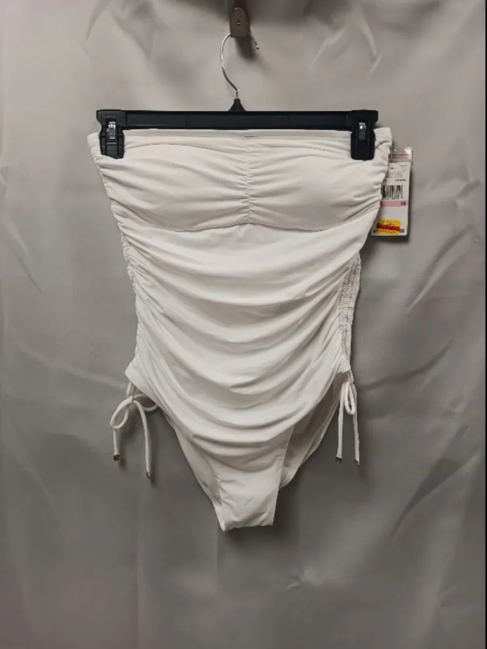 Womens White Swimsuit MICHAEL KORS Size 10 ORG $122 NWT (rack6v)